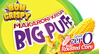 Snack BonCrispy Makaroni Krispi Big Puff Level 0 Rasa Jagung Bakar